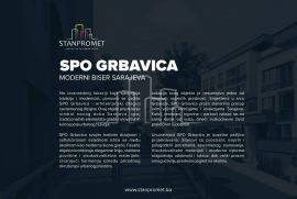 Stan trosoban 62m2 pogled prema Trebeviću prodaja NOVOGRADNJA Grbavica u izgradnji, Novo Sarajevo, شقة