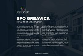 Stan trosoban 62m2 pogled prema Trebeviću prodaja NOVOGRADNJA Grbavica u izgradnji, Novo Sarajevo, Διαμέρισμα