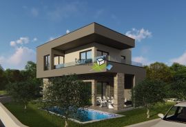 Istra, Marčana, kuća 141,2m2 s bazenom, pogled more, NOVO!!, prodaja, Marčana, Haus