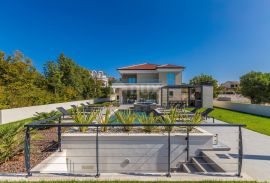 OTOK KRK, šire područje grada Krka - Luksuzna dizajnerska vila s panoramskim pogledom na more, Krk, Famiglia