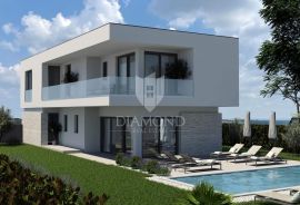 Poreč, okolica, luksuzna moderna vila u izgradnji, Funtana, Famiglia