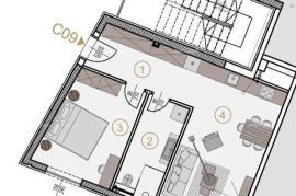 Stan Prodaja stanova u novom poslovno - stambenom projektu, Poreč C9, Poreč, Appartamento