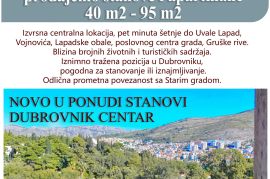 NOVOGRADNJA BATALA LAPAD - stanovi i apartmani 40 m2 - 95 m2, Dubrovnik, Wohnung
