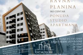 Ponuda studio apartmana od 24,49m2 do 31,21m2 u izgradnji Ski Centar Ravna Planina, Appartamento