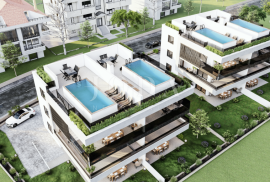 Apartman s bazenom i krovnom terasom, novogradnja, otok Krk, Krk, Appartement