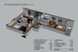 Nov četvorosoban stan sa PDV-om u centru ID#1607, Niš-Mediana, Διαμέρισμα
