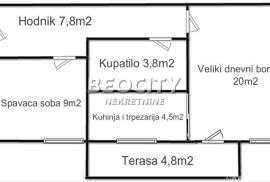 Palilula, Cvijićeva, Porečka, 2.0, 50m2, Palilula, شقة