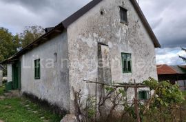 BRINJE - Lučane, starinska kuća, štala, drvarnica, zemljište, Brinje, بيت