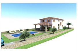 Istra, Barban - građevinsko zemljište s projektom i dozvolom, 784 m2, Barban, Γη