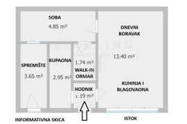 STAN, PRODAJA, ZAGREB, CENTAR, 28 m2, 1,5-SOBAN, Donji Grad, Apartamento
